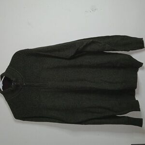 Field Stream Mens 1/4 Zip Pullover Size XL Green Long Sleeve Sweater Jumper